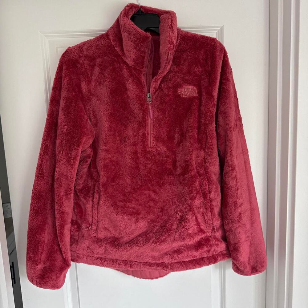 Women's Outdoor The North Face Fuzzy Quarter Zip Raspberry Size M